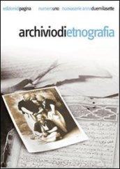 Archivio di etnografia (2007). 1.