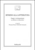 Ritorno alla letteratura. Saggi e testimonianze su «Retour à Zanzibar»