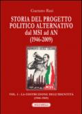 Storia del progetto politico alternativo dal MSI ad AN. 1.1946-2009