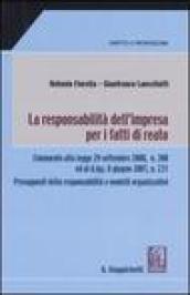 La responsabilità dell'impresa per i fatti di reato