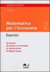 Matematica per l'economia. Esercizi: 2