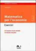 Matematica per l'economia. Esercizi: 3