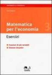 Matematica per l'economia. Esercizi: 3