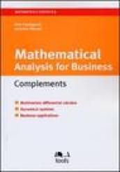 Mathematical analysys for business complements