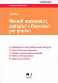 Metodi matematici, statistici e finanziari per giuristi