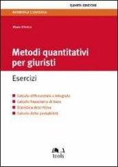 Metodi quantitativi per giuristi. Esercizi