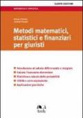 Metodi matematici, statistici e finanziari per giuristi