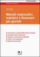 Metodi matematici, statistici e finanziari per giuristi