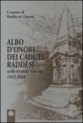 Albo d'onore dei caduti raddesi nella grande guerra 1915-1918