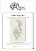 Persian cat. Blackwork design