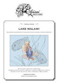 Lake Malawi. Blackwork and Cross Stitch Design by Valentina Sardu fro Aljisai Designs