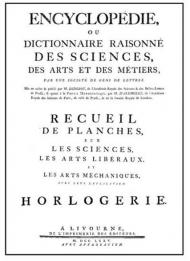 Encyclopédie horlogerie (rist. anast. 1775)