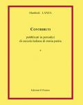 Contributi pubblicati in periodici di società italiane di storia patria