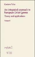 An integrated approach to european union genres. Theory and applications