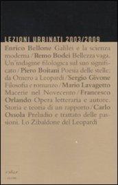 Lezioni urbinati 2003/2009