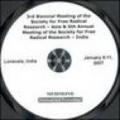 Third Biennial meeting of the Society for free radical research (Asia)-6th Annual meeting of the Society for free radical research (India). CD-ROM