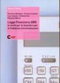 Legge finanziaria 2005: le novità per le aziende e per le pubbliche amministrazioni