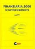 Finanziaria 2006. Le novità legislative