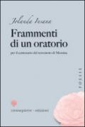 Frammenti di un oratorio per il centenario del terremoto di Messina