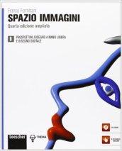 Spazio immagini. Vol. B: Prospettiva, disegno a mano libera e disegno digitale. Con espansione online. Con CD-ROM