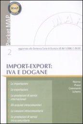 Import-export: IVA e dogane