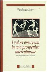 I valori emergenti in una prospettiva interculturale. Una ricerca in Valle d'Aosta