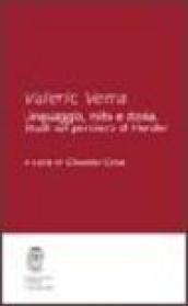 Valerio Verra. Linguaggio, mito e storia. Studi sul pensiero di Herder