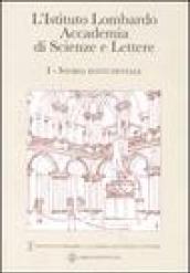 L'Istituto Lombardo Accademia di Scienze e Lettere. 1.Storia istituzionale