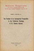 The problem of an apologetical perspective in the Trinitarian theology of st. Thomas Aquinas