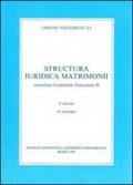 Structura iuridica matrimonii secundum Concilium Vaticanum II