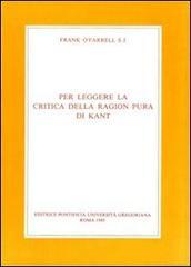 Per leggere la Critica della ragion pura di Kant