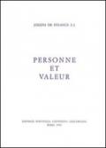 Personne et valeur