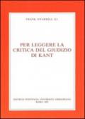 Per leggere la Critica del giudizio di Kant