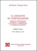 Il concetto di comunicazione. Saggio di lessicografia filosofica e teologica sul tema di «Comunicare» in Tommaso d'Aquino