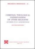 Christian theological understanding of other religions according to D. S. Amalorpavadass