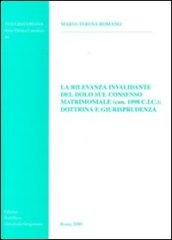 La rilevanza invalidante del dolo sul consenso matrimoniale (can. 1098 CIC): dottrina e giurisprudenza