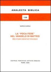 La poca fede nel Vangelo di Matteo. Uno studio esegetico-teologico