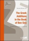 The greek additions in the book of Ben Sira