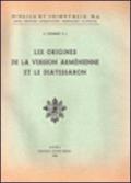 Les origines de la version arménienne de la Bible et le Diatessaron