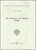Old Testament and oriental studies