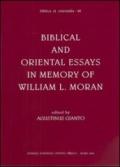 Biblical and oriental essays in memory of William L. Moran