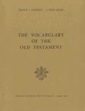 The vocabulary of the Old Testament