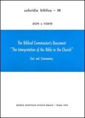 The Biblical commission's document 