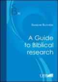 A Guide to biblical research