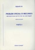 Appunti di problemi speciali di meccanica