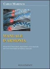 Manuale d'armonia. Ad uso dei conservatori degli istituti e licei musicali, dei corsi universitari ad indirizzo musicale