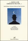 «Noto a chi cresciuto tra noi». Studi di lingua e letteratura italiana per Serge Vanvolsem