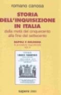Storia dell'inquisizione in Italia. Dalla metà del '500 alla fine del'700