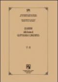 Quaderni della sezione di glottologia e linguistica del Dipartimento di studi medievali e moderni. Vol. 17-18