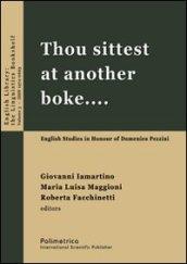 Thou sittest at another boke... English studies in honour of Domenico Pezzini